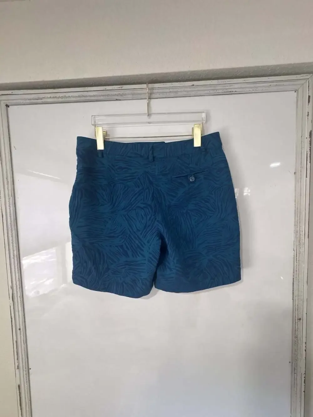 Lady Hagen Women's Blue Zebra Print Golf Shorts